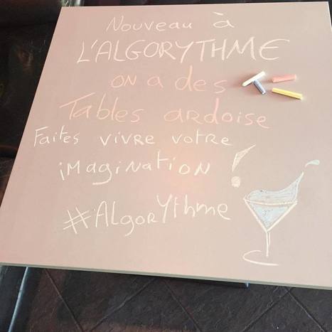 Algorythme on Instagram: “Nouveau à l’Algorythme bar. On a quelques tables en ardoises. Libre à vous de faire vos œuvres d’arts éphémères. Pour les plus belles nous…” | Intelligence Artificielle | Scoop.it