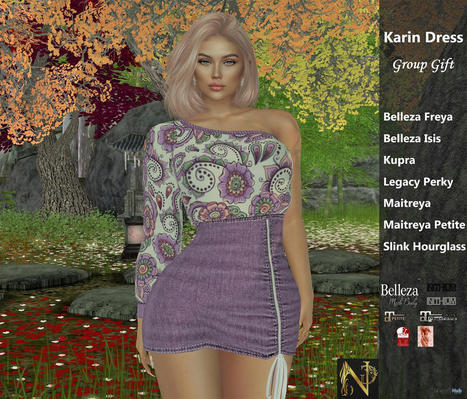 Karin Dress October 2021 Group Gift by Nella Gold Fashion | Teleport Hub - Second Life Freebies | Second Life Freebies | Scoop.it
