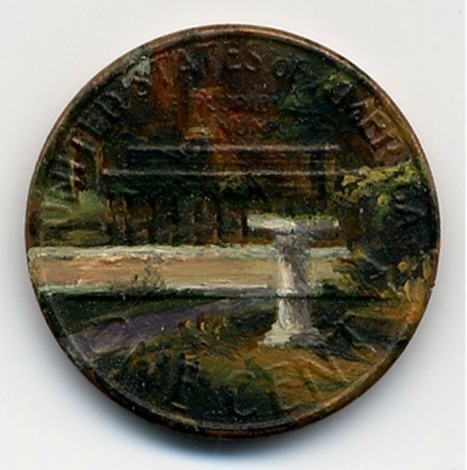 Talented Artist Paints on Discarded Pennies | Strange days indeed... | Scoop.it