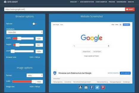Site Shot: capturas de pantalla online de sitios web en varias resoluciones | TIC & Educaci&oacute;n | Scoop.it