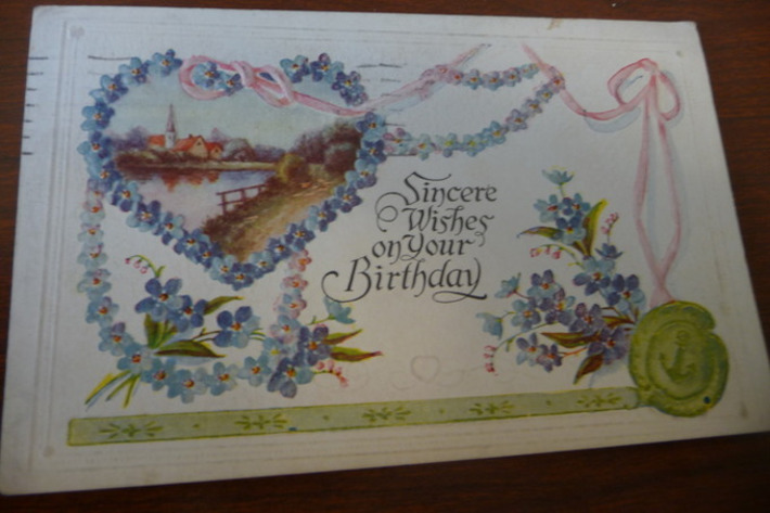 Sincere Wishes On Your Birthday: Antique Postcard | Antiques & Vintage Collectibles | Scoop.it