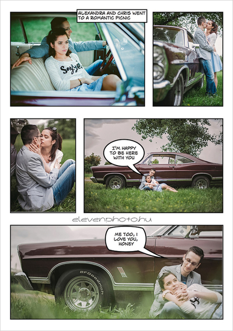 Horror-Themed Engagement Photo Shoot Presented as a Comic Strip | Mobile Photography | Scoop.it