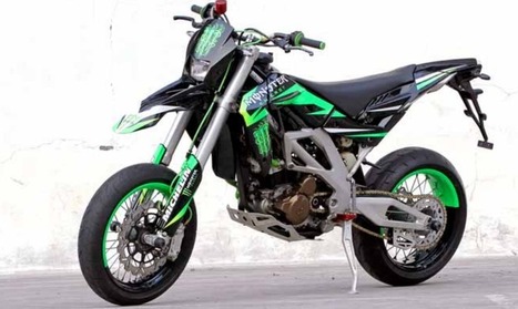 contoh modifikasi motor trail klx