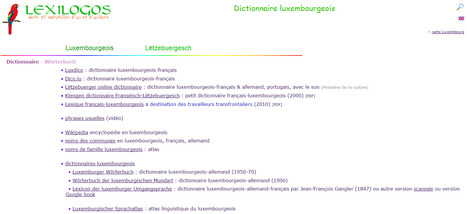 Dictionnaire luxembourgeois fran&ccedil;ais, traduction en ligne - LEXILOGOS | Luxembourg | Europe | Luxembourg (Europe) | Scoop.it
