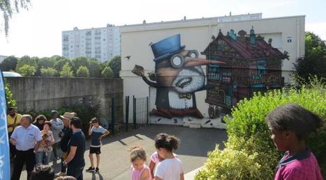 Orvault. Une fresque peinte avec le concours des habitants à Plaisance | L'actualité des quartiers politique de la ville de Bretagne et Pays de la Loire | Scoop.it