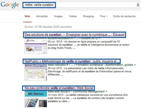 Maîtrisez google en exploitant les expressions de recherche | Jerome DEISS | Scoop.it