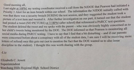 NJ DOE Commissioner Hespe: A Full Independent Investigation Into Pearson's Privacy Violations // Change.org Petition | "Testing, Testing, 1, 2, 3..." | Scoop.it