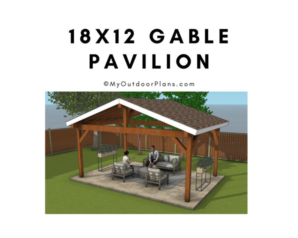 18x12 Gable Pavilion Plans | Garden Plans | Scoop.it