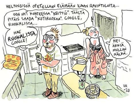 Korona | Pilapiirros, Ville Ranta: Helsinkiläinen löytää keittiönsä | 1Uutiset - Lukemisen tähden | Scoop.it