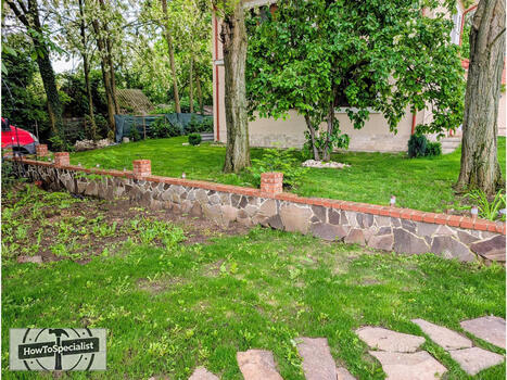 How to Build a Concrete Retaining Wall with Natural Stone Finish | Garden Plans | Scoop.it