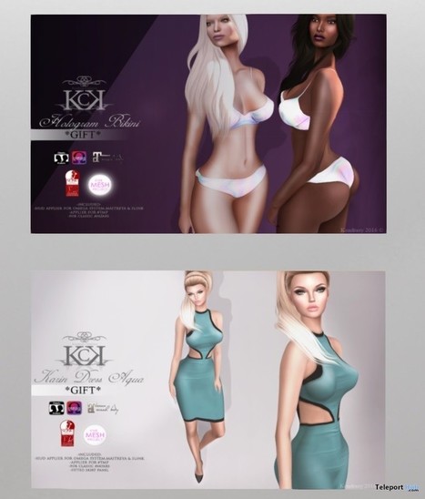 Karin Dress and Hologram Bikini Group Gifts by Kendrasy Creations | Teleport Hub - Second Life Freebies | Second Life Freebies | Scoop.it