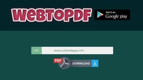 WebToPDF: utilidad online gratuita para convertir webs en PDF | TIC & Educación | Scoop.it