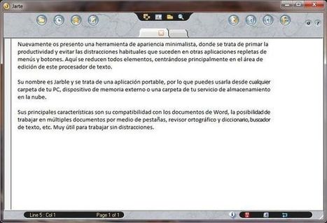 Jarte Portable, un procesador de texto minimalista para trabajar sin distracciones | Recull diari | Scoop.it