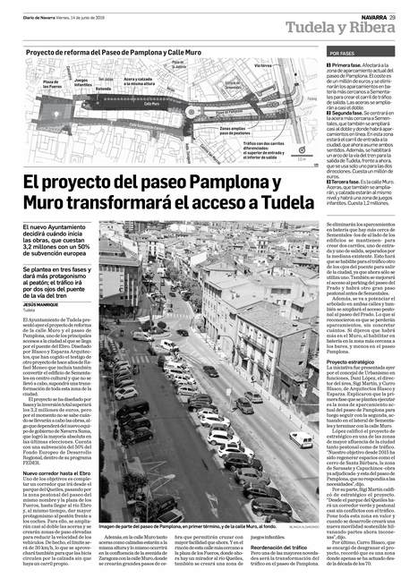 El proyecto del paseo Pamplona y Muro transformará el acceso a Tudela | Ordenación del Territorio | Scoop.it