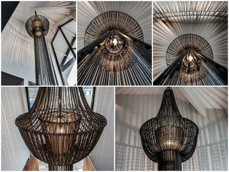Chandelier Made of 450 Recycled Bike Chains | 1001 Recycling Ideas ! | Scoop.it