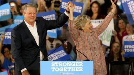 Clinton soutenue par Al Gore attire l'attention sur le changement climatique | Changement climatique & Biodiversité | Scoop.it