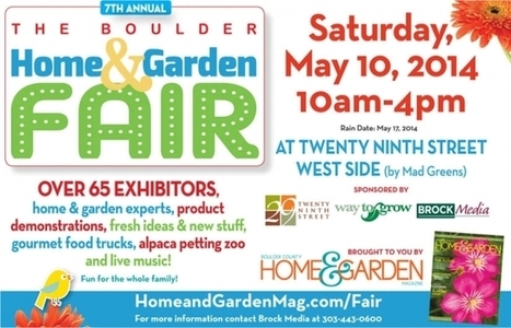 Boulder Home and Garden Fair is now May 16th | House Purist | Scoop.it