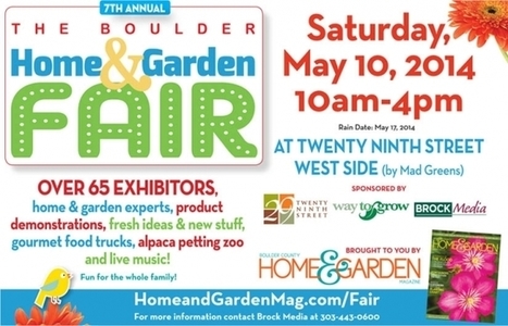 Boulder Home and Garden Fair is now May 16th | House Relish | Scoop.it