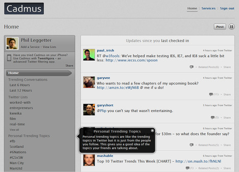 Real-Time News Curation: Cadmus Offers Algorithmic Twitter Feed Curation | Content Curation World | Scoop.it