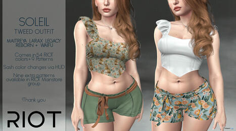 Soleil Tweed Outfit August 2025 Group Gift by RIOT | Teleport Hub - Second Life Freebies | Second Life Freebies | Scoop.it