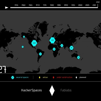 HackerSpaces et FabLabs dans le monde [infographie interactive] | DIY | Maker | Scoop.it