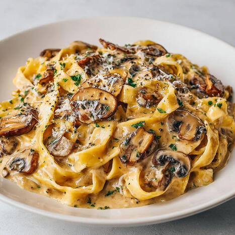 Tagliatelle savoureuses aux champignons ail et parmesan | Hobby, LifeStyle and much more... (multilingual: EN, FR, DE) | Scoop.it