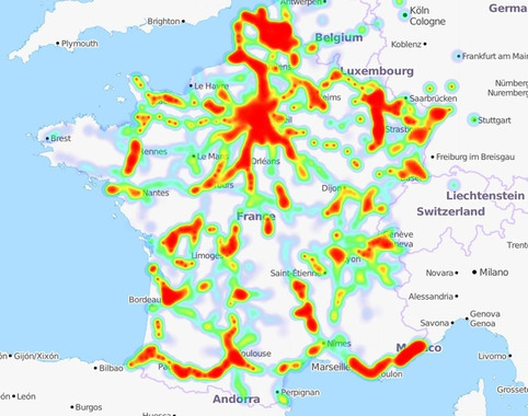 Cartographie en temps réel des trains de voyageurs | Veille cartographie | Veille territoriale AURH | Scoop.it