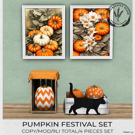 Pumpkin Festival Set September 2023 Group Gift by Dreamscapes Art Gallery | Teleport Hub - Second Life Freebies | Second Life Freebies | Scoop.it
