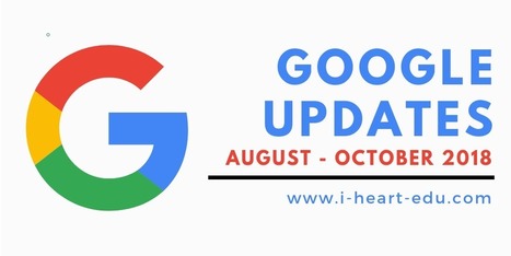 Google Updates: August – October 2018 – via  @meagan_e_kelly | iGeneration - 21st Century Education (Pedagogy & Digital Innovation) | Scoop.it