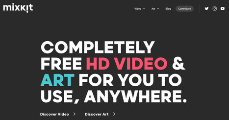 Mixkit - Royalty Free HD Videos and Illustrations | Professional Learning for Busy Educators | Scoop.it