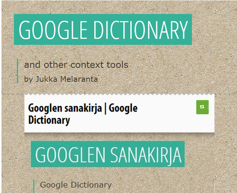 Google Dictionary and other context tools in Chrome helping foreigners to learn Finnish | Human Interest | Scoop.it