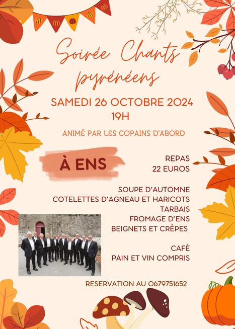 Soirée chants pyrénéens à Ens le 26 octobre | Vallées d'Aure & Louron - Pyrénées | Scoop.it