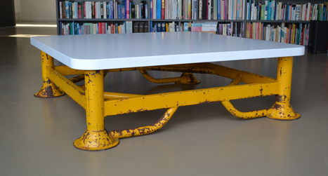 Coffee Table Made From An Old Iron Trestle | 1001 Recycling Ideas ! | Scoop.it