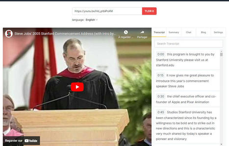 Retranscrire une vidéo YouTube avec You-tldr | Trucs et astuces du net | Scoop.it