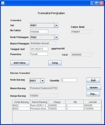 Aplikasi Penjualan Dengan Netbeans