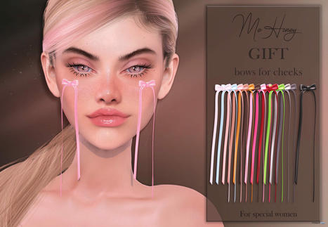 Malva Bows For Cheeks Group Gift by MeHoney | Teleport Hub - Second Life Freebies | Teleport Hub | Scoop.it