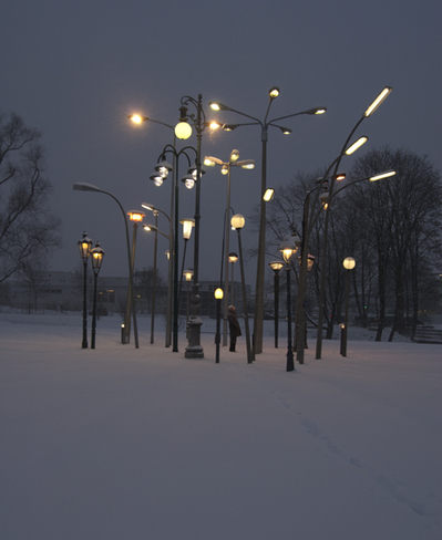 Sonja Vordermaier: Streetlampforest | Art Installations, Sculpture, Contemporary Art | Scoop.it