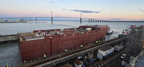 Saint-Nazaire : les deux sections de coque du BRF Émile Bertin jonctionnées | DEFENSE NEWS | Scoop.it