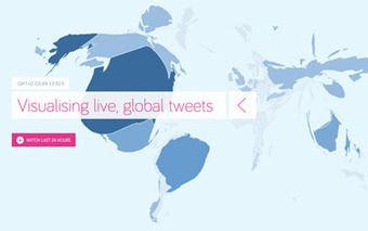 Tweetmap - Visualising live, global tweets | Going social | Scoop.it
