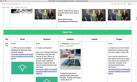 Comment booster la productivité de vos activités sur les réseaux sociaux avec Evernote - Evernote en français | Evernote, gestion de l'information numérique | Scoop.it