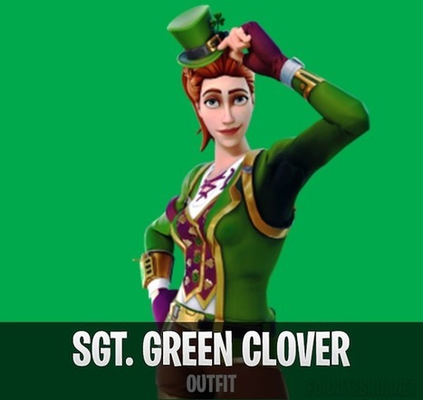 Fortnite Sgt Green Clover Outfit Fortnite - fortnite sgt green clover outfit fortnite skins scoop it