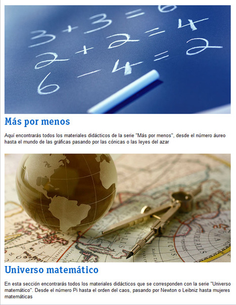 "Más por menos" y "Universo Matemático", con recursos didácticos.- | TIC & Educación | Scoop.it