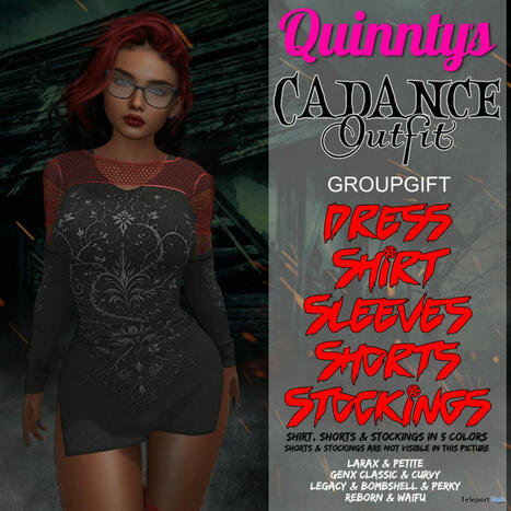 Cadance Outfit July 2025 Group Gift by Quinnty's | Teleport Hub - Second Life Freebies | Teleport Hub | Scoop.it