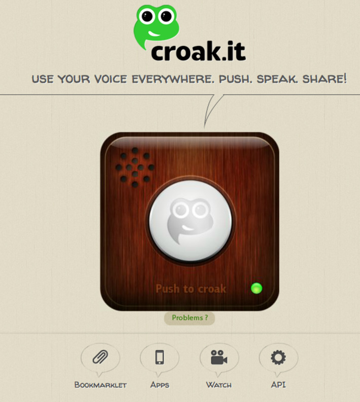 Croak.it! - Create and Share Audio | A Marketing Mix | Scoop.it