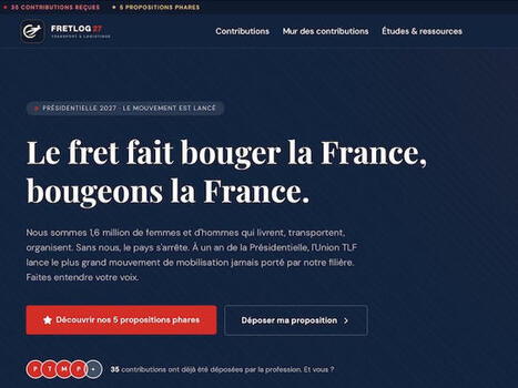 FretLog27 : une plateforme pour mobiliser la fili&egrave;re pour les Pr&eacute;sidentielles | Logistique - Transport | Scoop.it