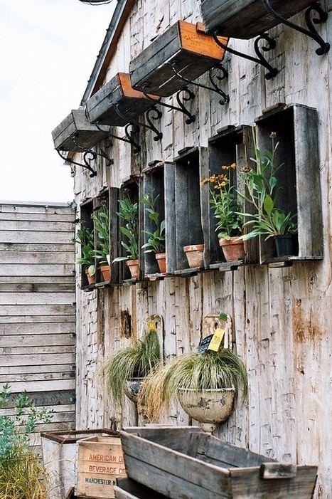 Garden organization with crates | 1001 Gardens | 1001 Gardens ideas ! | Scoop.it