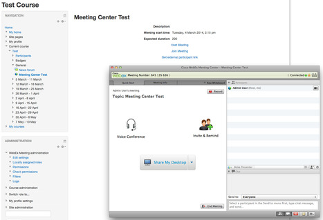 Moodle Plugins Directory: WebEx Meeting | Moodle and Web 2.0 | Scoop.it