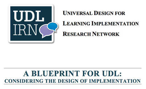 A Blueprint for UDL | UDL - Universal Design for Learning | Scoop.it