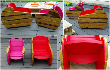 Kids Armchairs In The Garden / Fauteuil D'ext&eacute;rieur Pour Enfants | 1001 Pallets ideas ! | Scoop.it