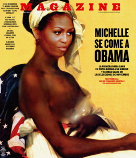 Spain’s Magazine Fuera de Serie depicts first lady Michelle Obama as nude slave | CommonSenseOnComplexIssues | Scoop.it